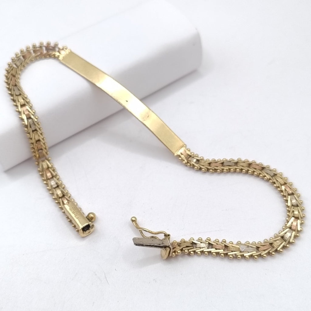 ESCLAVA ORO,ORO COMBINADO 14 K 8,50 GRMS (SEMINUEVO)
