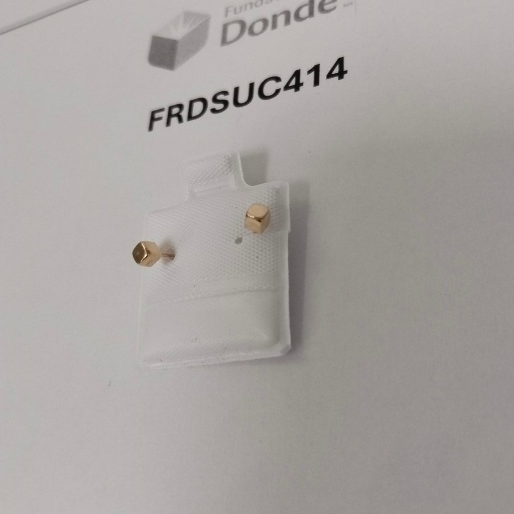 BROQUELES BROQUEL FIG CUBO 14K 0.203 GR (NUEVO)