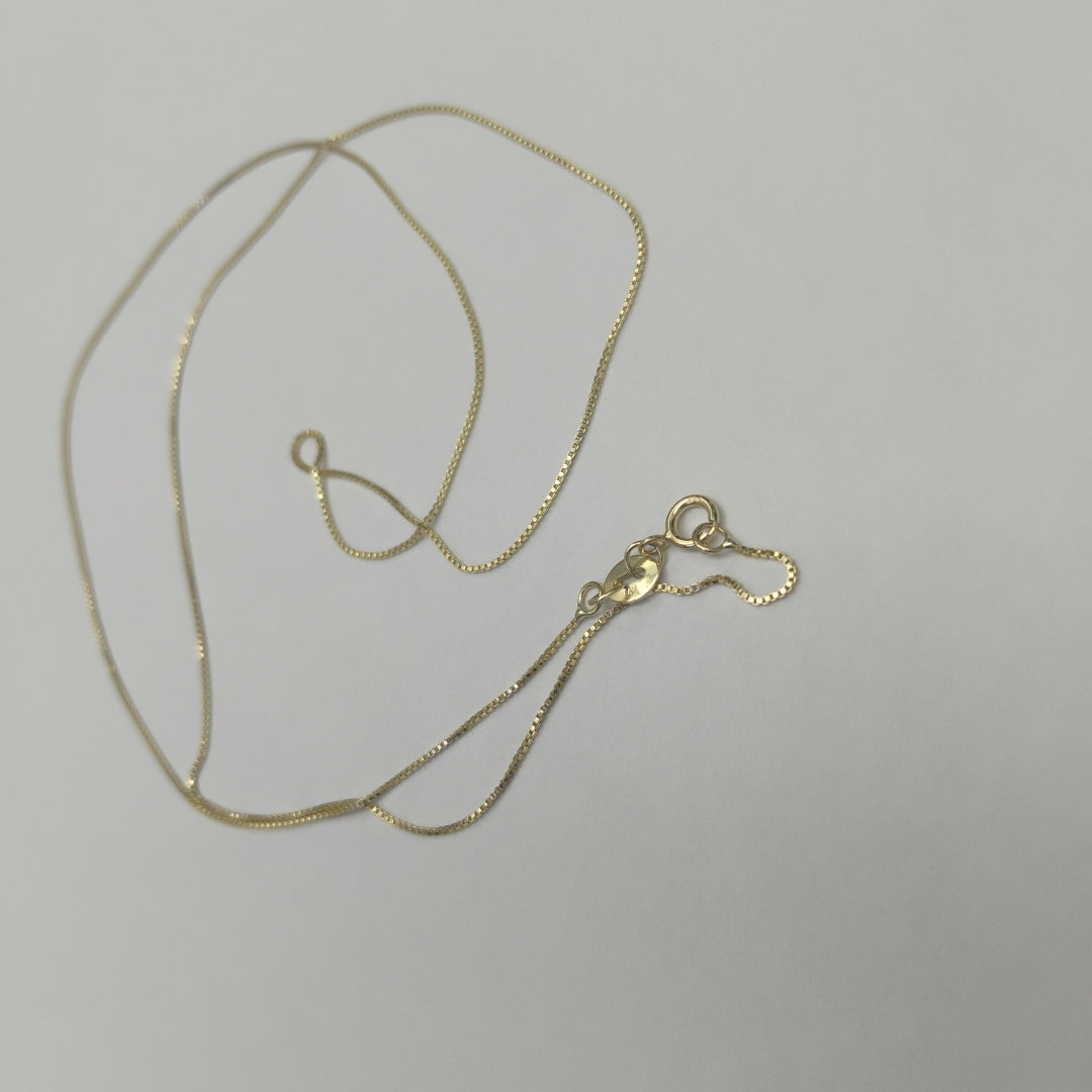 CADENA VENECIANO 14K 55 CM 1.7 GR (NUEVO)