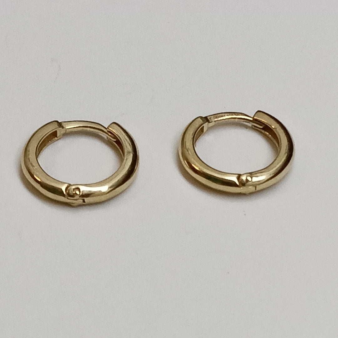 ARETES ARRACADAS LISAS 10K 1.2 GR (NUEVO)