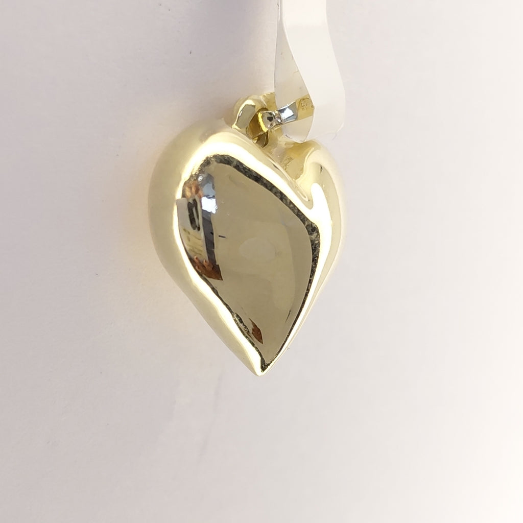 DIJE TEJIDO CORAZON LISO 14K 1.3 GR (NUEVO)