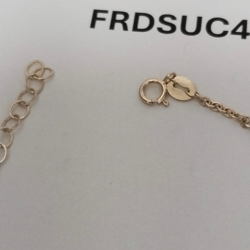 PULSERA ESPECIAL CON CORAZONES 10K 18 CM 1.2 GR (NUEVO)