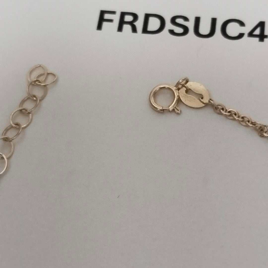 PULSERA ESPECIAL CON CORAZONES 10K 18 CM 1.2 GR (NUEVO)
