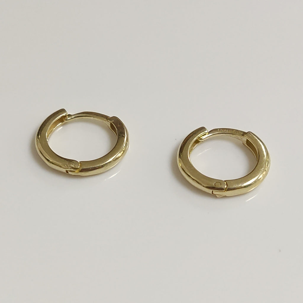 ARETES ARRACADAS LISAS 10K 1.2 GR (NUEVO)