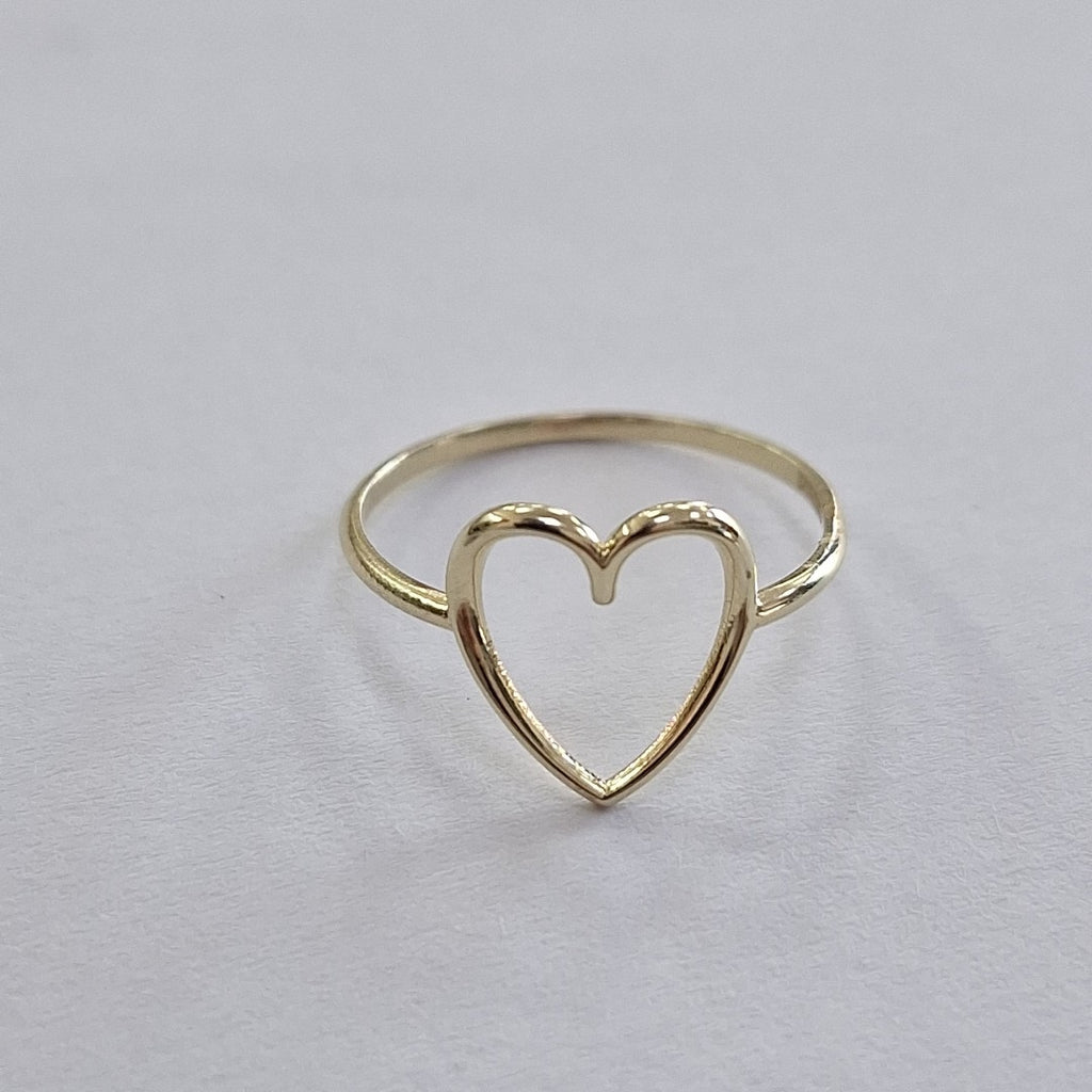 ANILLOS ANILLITO FIG CORAZON 10K TALLA 7 0.8 GR (NUEVO)