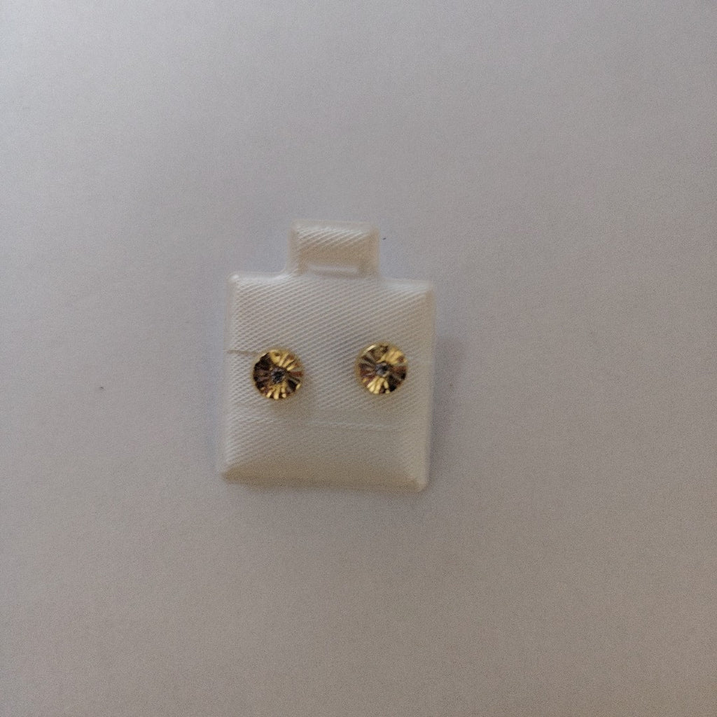 BROQUELES BROQUEL FIG BOTON C CIRCONIA 14K 0.2916 GR (NUEVO)