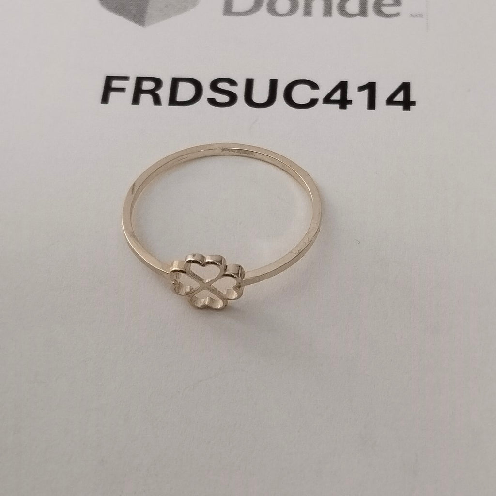 ANILLOS ANILLITO FIG TREBOL 10K TALLA 9 0.8 GR (NUEVO)