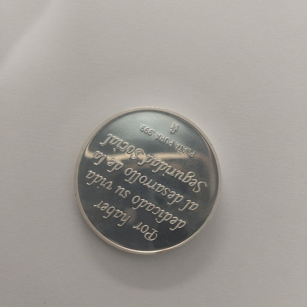 MEDALLA CONMEMORATIVA PLATA 31 GRMS (SEMINUEVO)