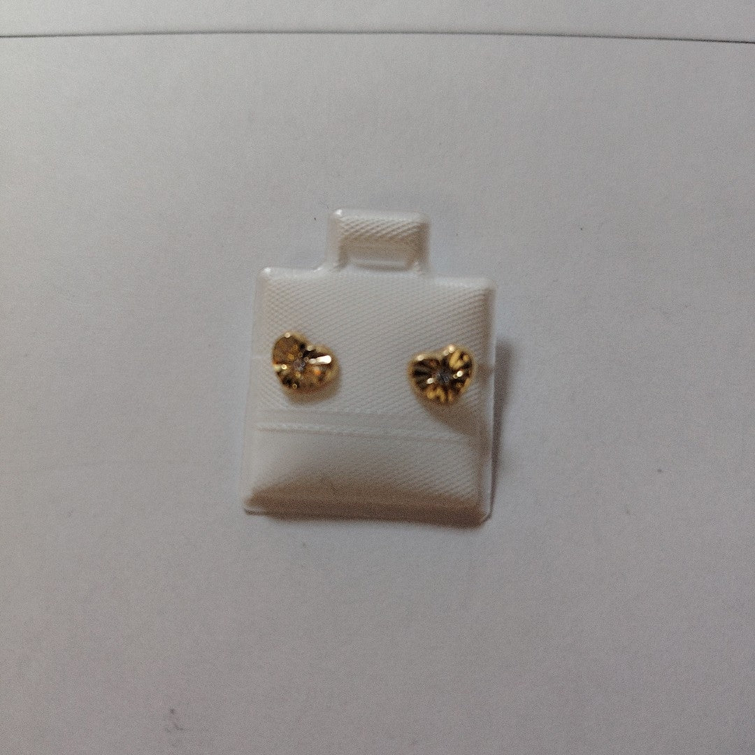 BROQUELES BROQUEL FIG CORAZON C CIRCONIA 14K 0.2603 GR (NUEVO)