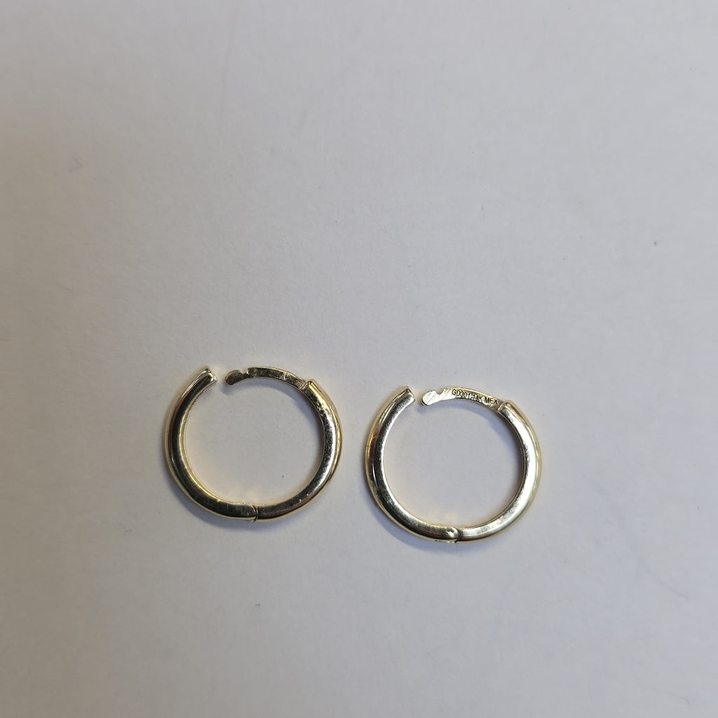 ARETES HUGGIES LISAS 14K 1.5 GR (NUEVO)