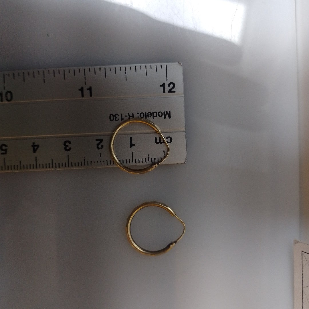 ARRACADAS PAR ORO 14 K 1.4 GRMS (SEMINUEVO)