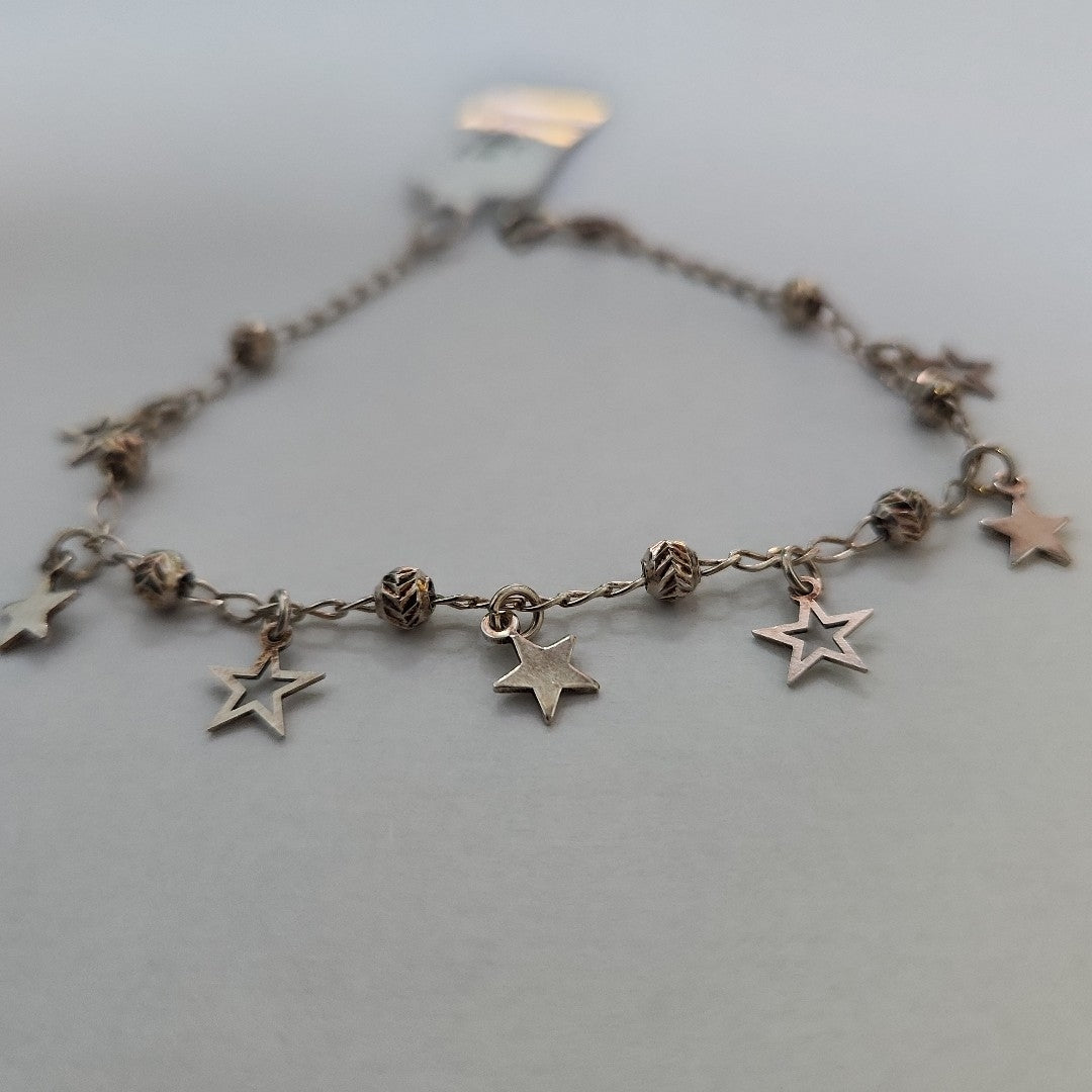 PULSERA TEJIDO ESPECIAL PLATA .925 18 CM 3.1 GR (NUEVO)