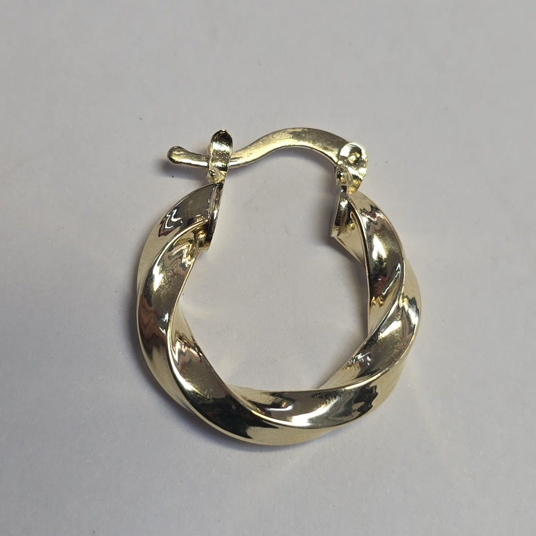 ARETES ARRACADA TORZAL 14K 1.9 GR (NUEVO)