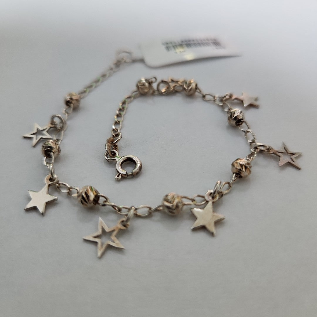 PULSERA TEJIDO ESPECIAL PLATA .925 18 CM 3.1 GR (NUEVO)