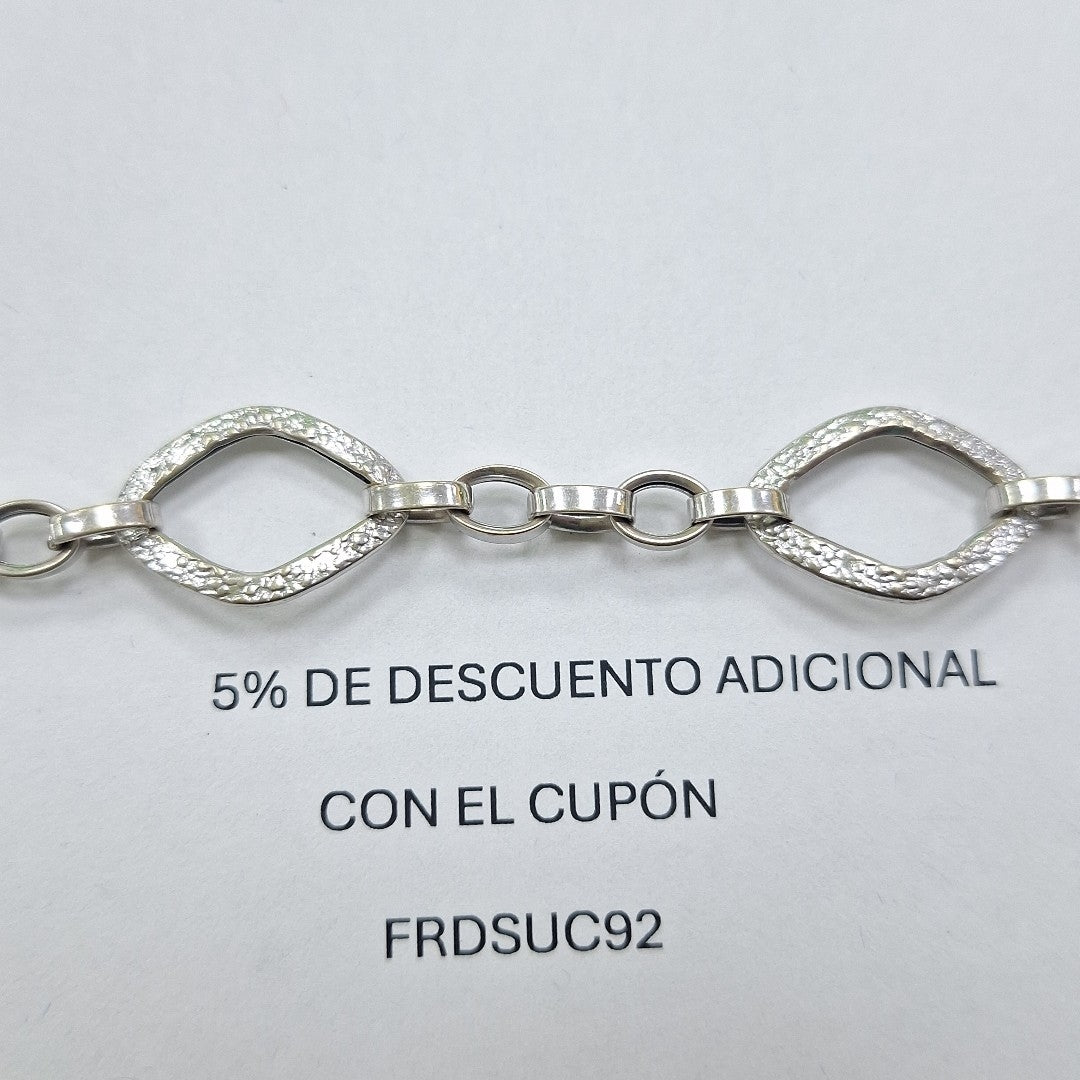 PULSERA ORO BLANCO 14 K 7,00 GRMS (SEMINUEVO)