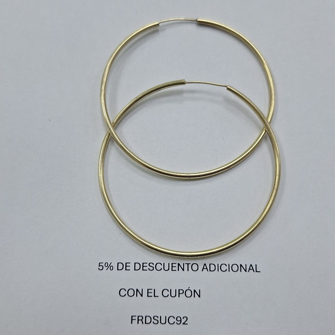 ARRACADAS PAR ORO 10 K 5,10 GRMS (SEMINUEVO)