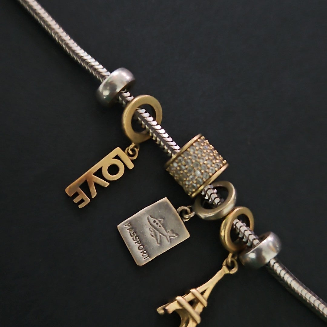PULSERA ORO BLANCO 14 K 10.8 GRMS (SEMINUEVO)