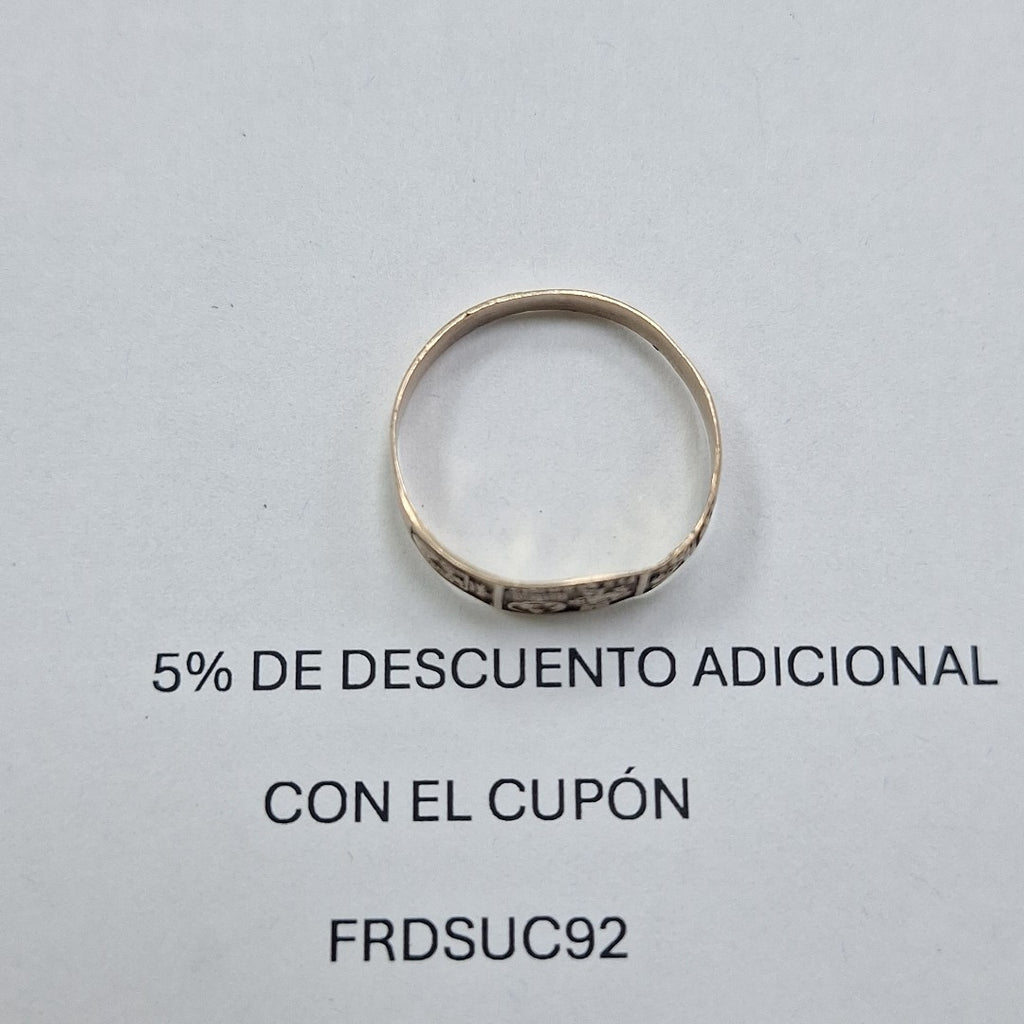 ANILLO DE GRADUACIÓN ORO 8 K 1.5 GRMS (SEMINUEVO)