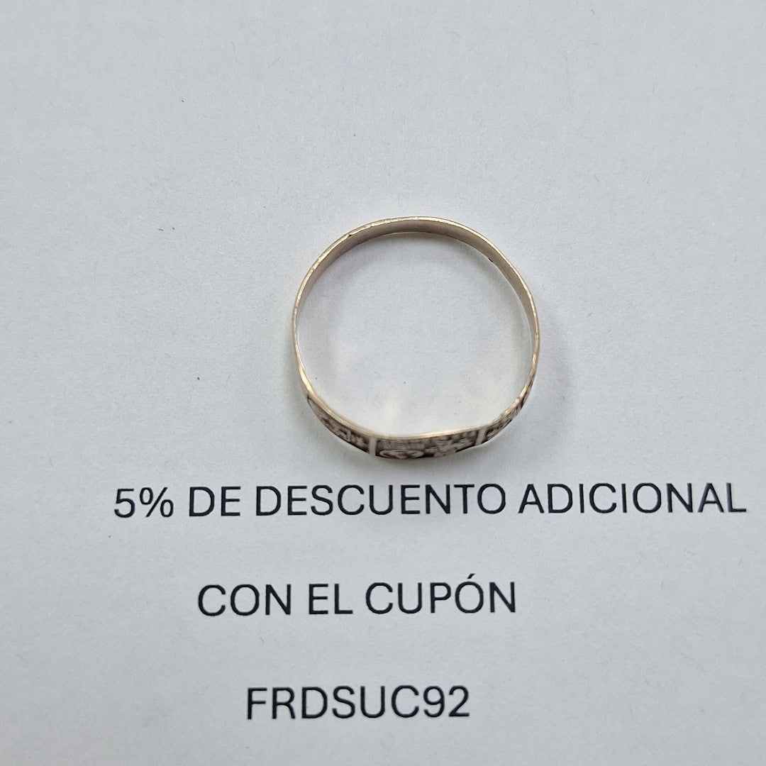 ANILLO DE GRADUACIÓN ORO 8 K 1.5 GRMS (SEMINUEVO)