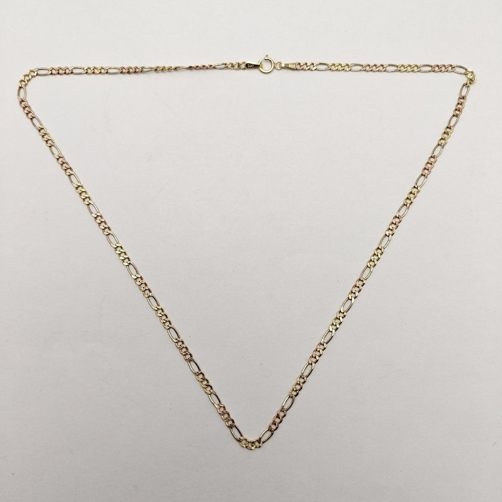 CADENA ORO COMBINADO 10 K 2,10 GRMS (SEMINUEVO)