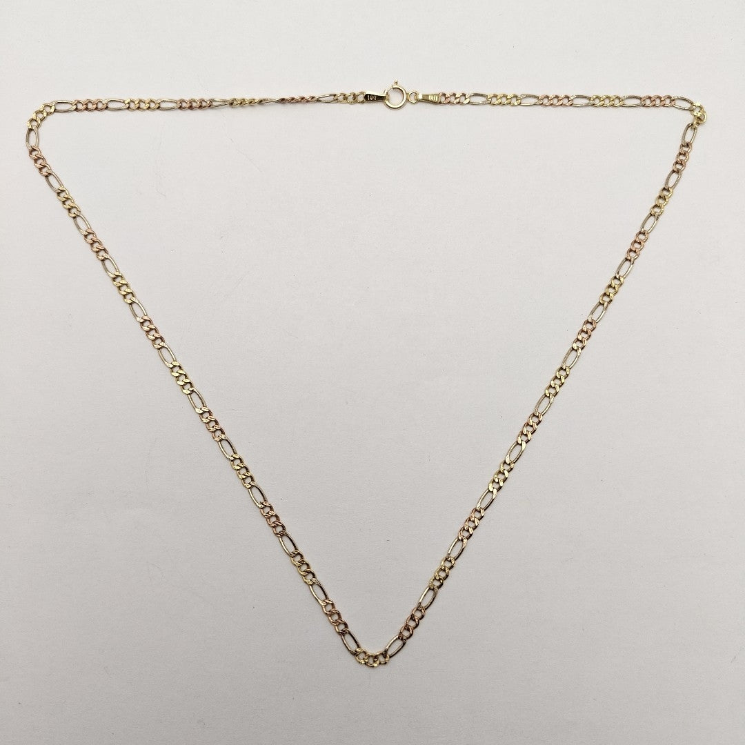 CADENA ORO COMBINADO 10 K 2,10 GRMS (SEMINUEVO)