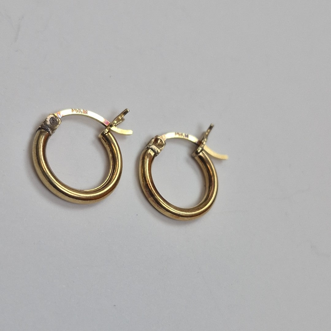 ARRACADAS PAR ORO 14 K 1.1 GRMS (SEMINUEVO)