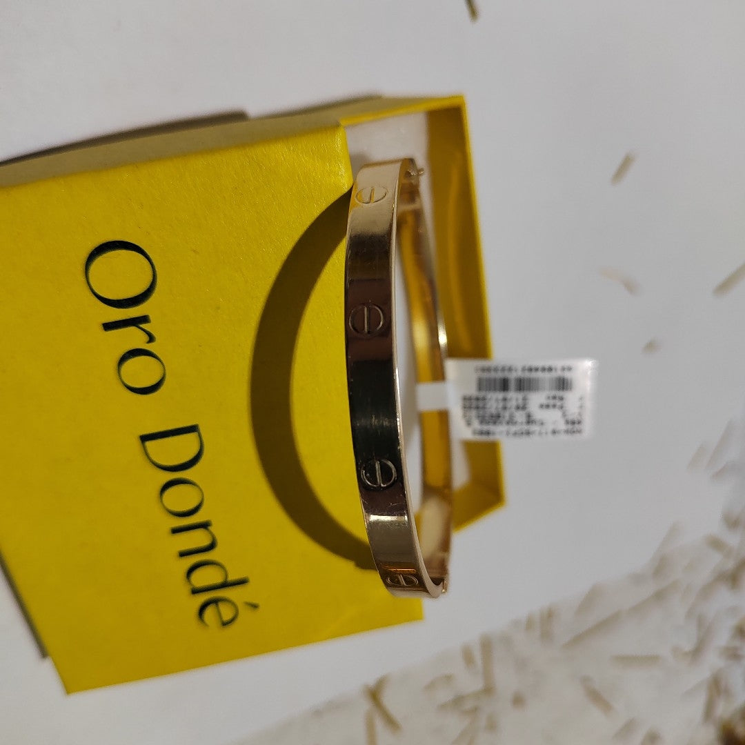 BRAZALETE ORO 14 K 8.5 GRMS (SEMINUEVO)