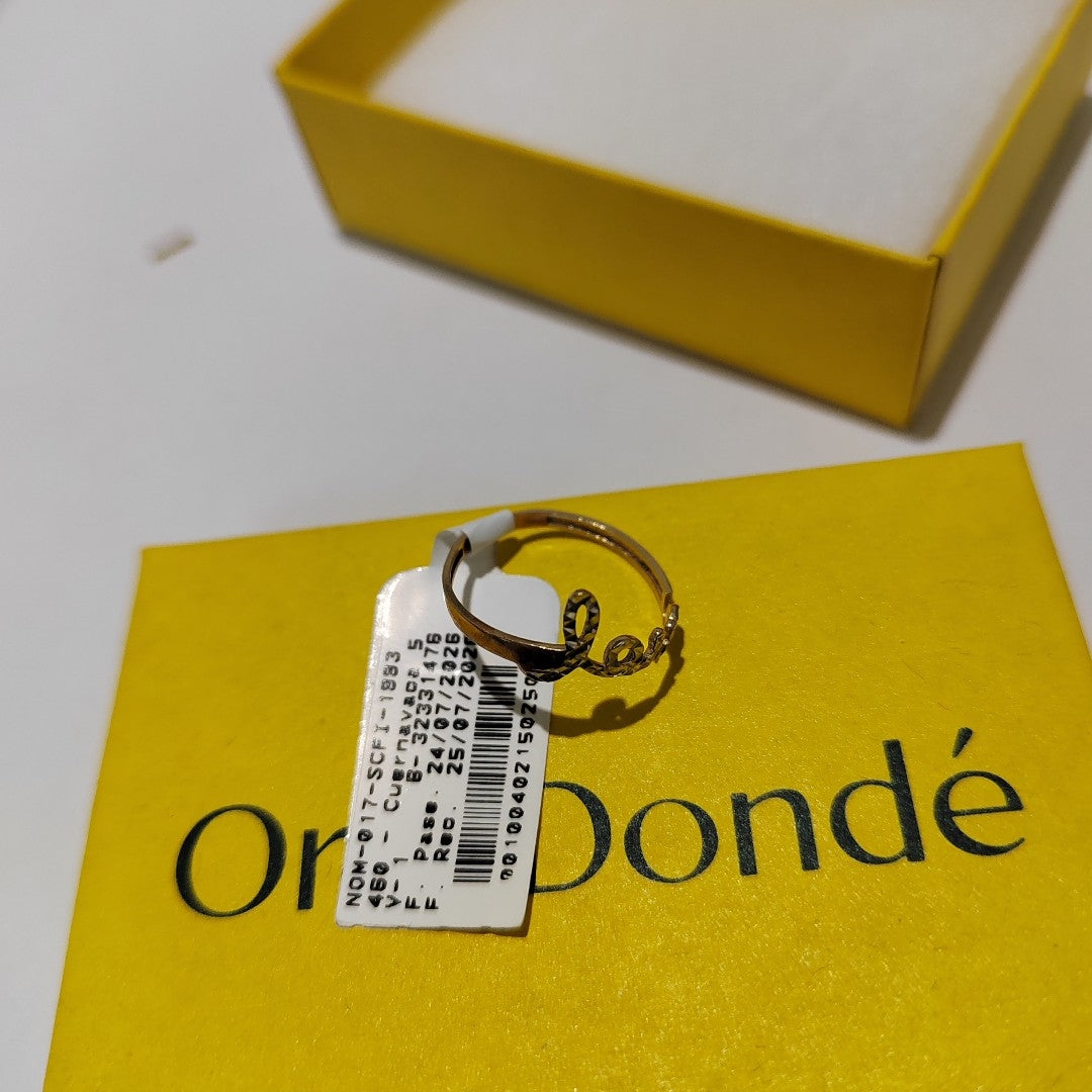 ANILLO ORO 14 K 0,90 GRMS (SEMINUEVO)
