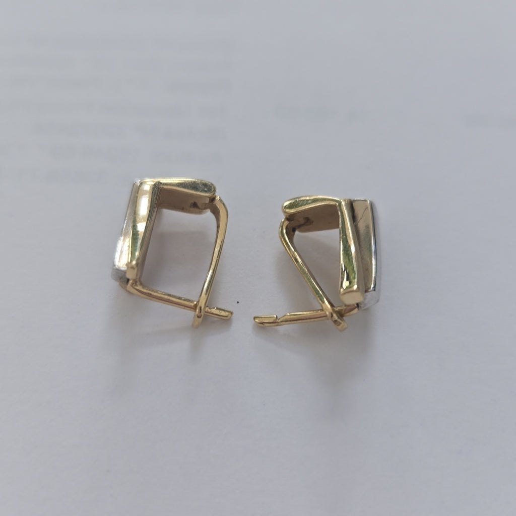 ARETES PAR ORO COMBINADO 10 K 5.7 GRMS (SEMINUEVO)