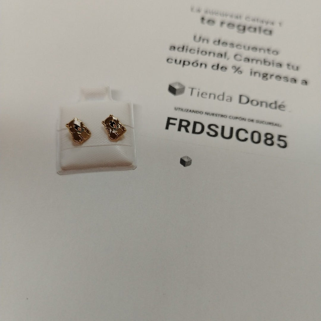 BROQUELES BROQUEL FIG CAPIBARA 14K 0.2657 GR (NUEVO)