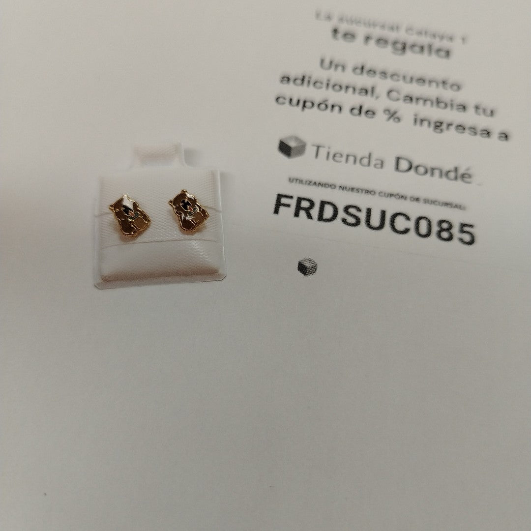 BROQUELES BROQUEL FIG CAPIBARA 14K 0.2657 GR (NUEVO)