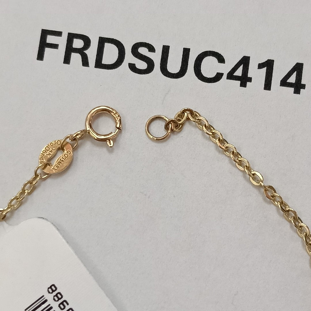 PULSERA TEJIDO ESPECIAL FIG NIÑO 14K 18 CM 1.4 GR (NUEVO)