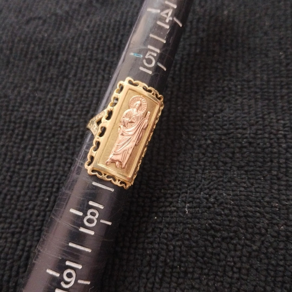 ANILLITO ORO COMBINADO 10 K 4,30 GRMS (SEMINUEVO)