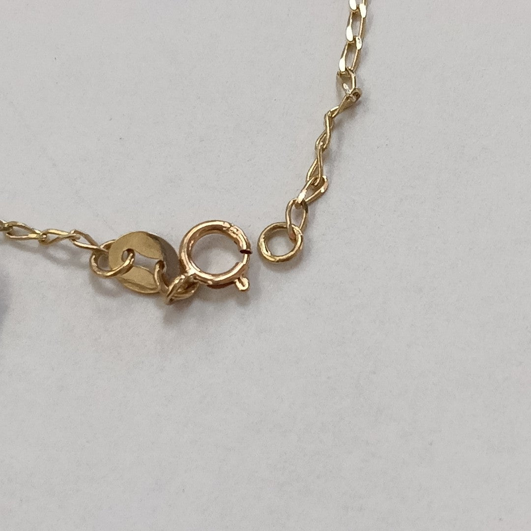 PULSERA ESPECIAL CON ESTRELLA Y CIRCONIAS 14K 18 CM 1.5 GR (NUEVO)