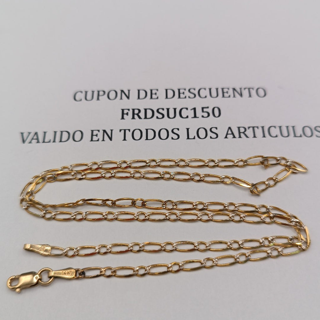CADENA ORO 14 K 3.8 GRMS (SEMINUEVO)