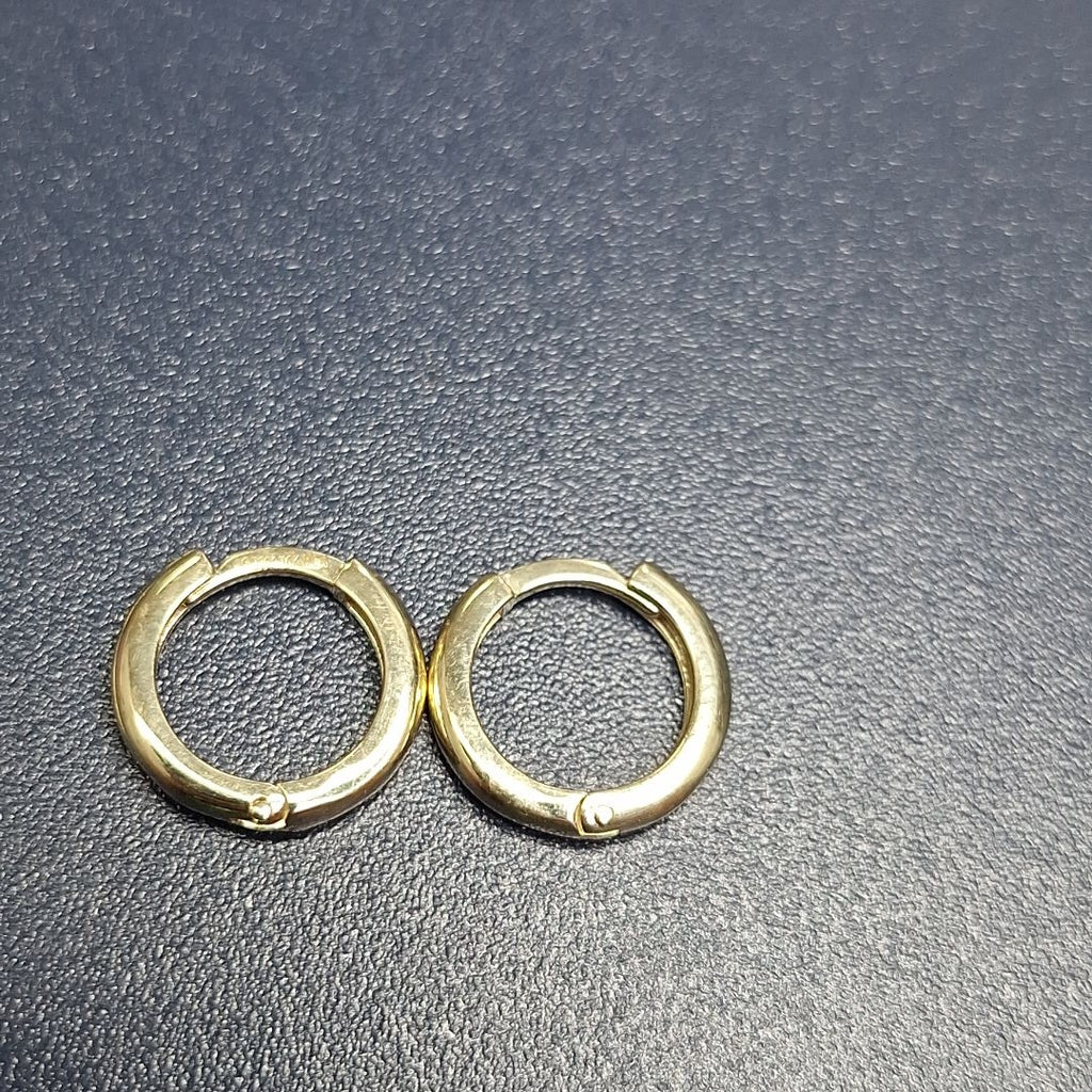 ARETES ARRACADAS LISAS 10K 1.3 GR (NUEVO)