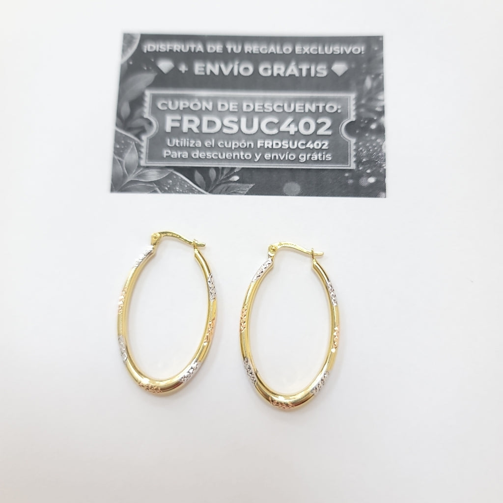ARRACADAS ORO 10K 2.4 (NUEVO)