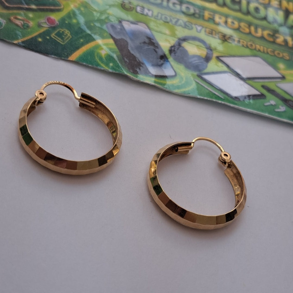 ARRACADAS PAR ORO 10 K 2.6 GRMS (SEMINUEVO)