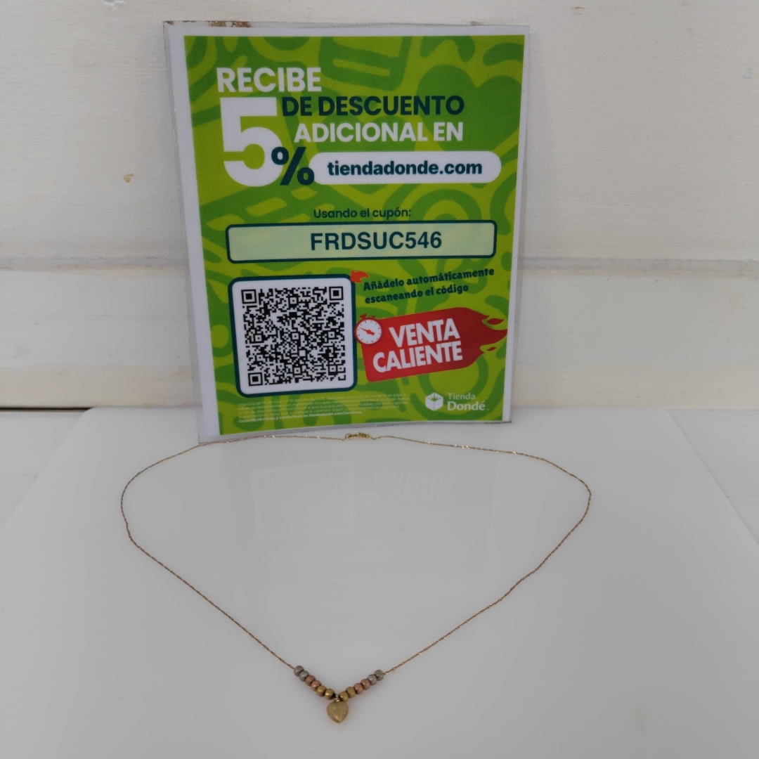 COLLAR ORO COMBINADO 14 K 1,90 GRMS (SEMINUEVO)