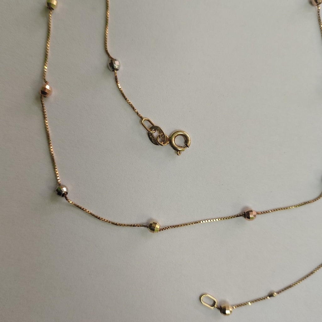 GARGANTILLA ORO, ORO COMBINADO 10 K 2.3 GRMS (SEMINUEVO)