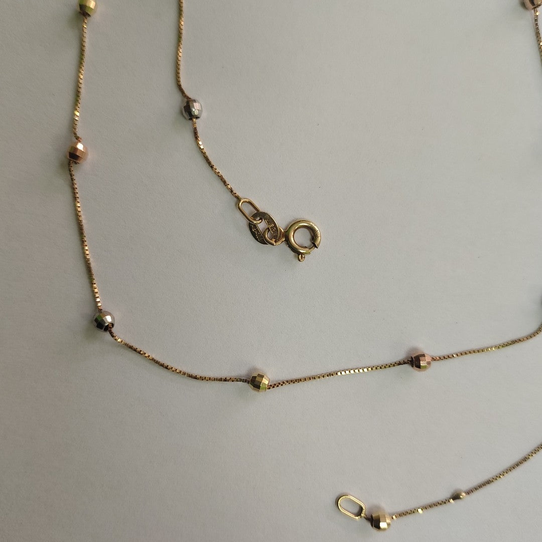 GARGANTILLA ORO, ORO COMBINADO 10 K 2.3 GRMS (SEMINUEVO)