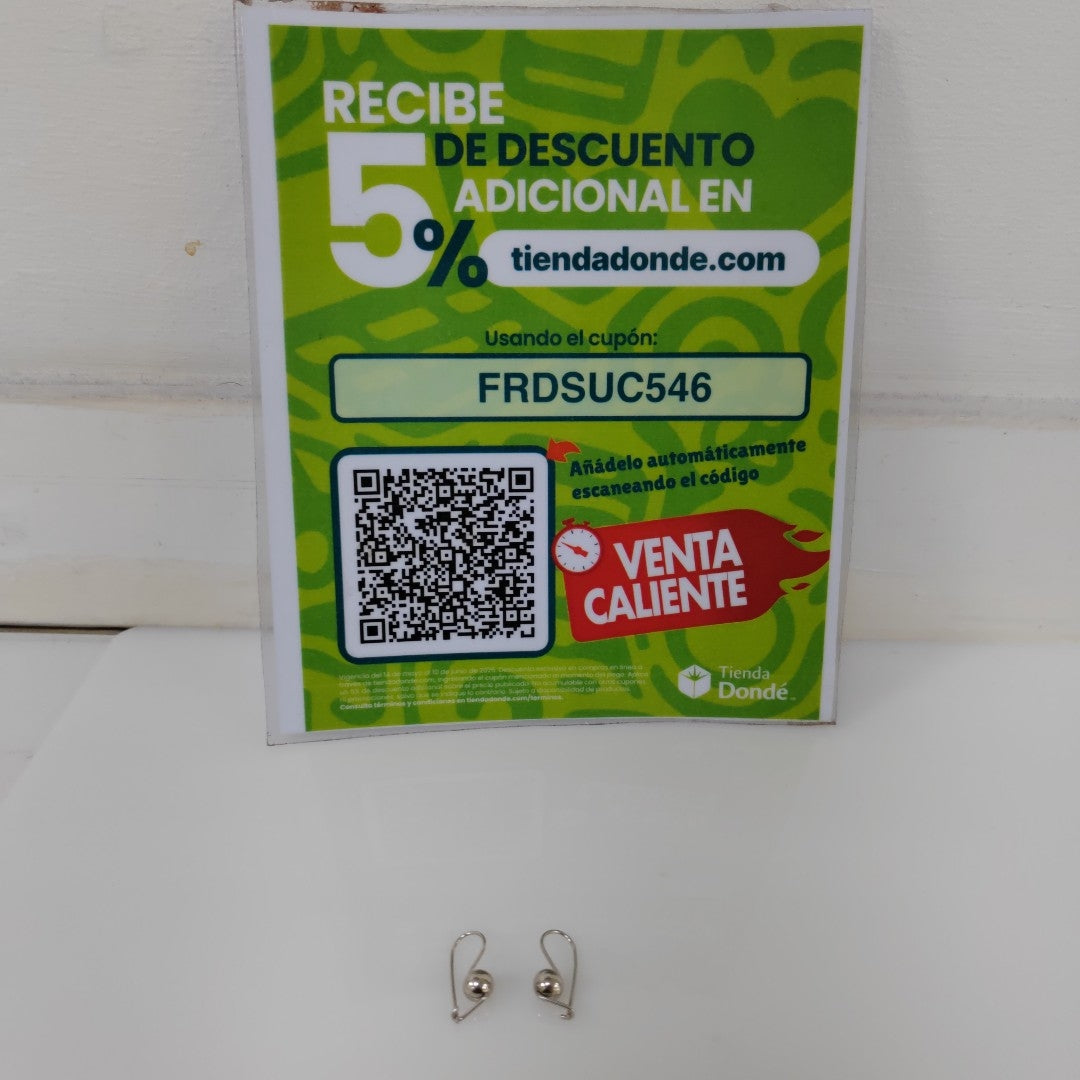 ARETES PAR ORO 14 K 1 GRMS (SEMINUEVO)