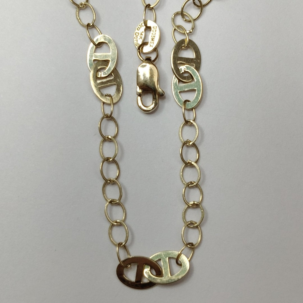 PULSERA ESPECIAL 14K 21 CM 1.9 GR (NUEVO)