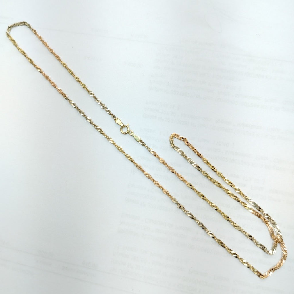 CADENA ORO,ORO COMBINADO 10 K 3,30 GRMS (SEMINUEVO)