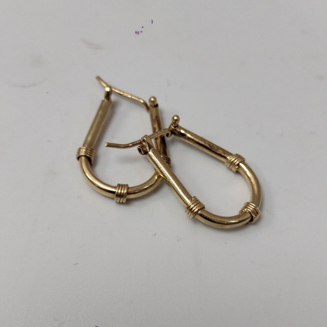 ARRACADAS PAR ORO 14 K 2.7 GRMS (SEMINUEVO)