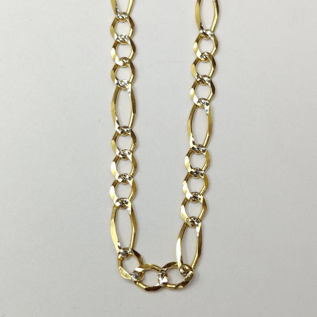 PULSERA 3X1 DIAMANTADA 14K 18 CM 2.5 GR (NUEVO)