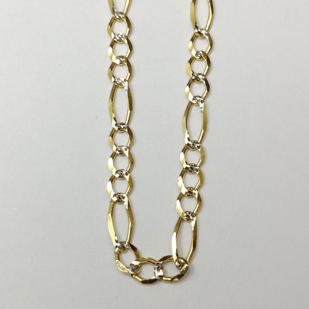PULSERA 3X1 DIAMANTADA 14K 18 CM 2.5 GR (NUEVO)