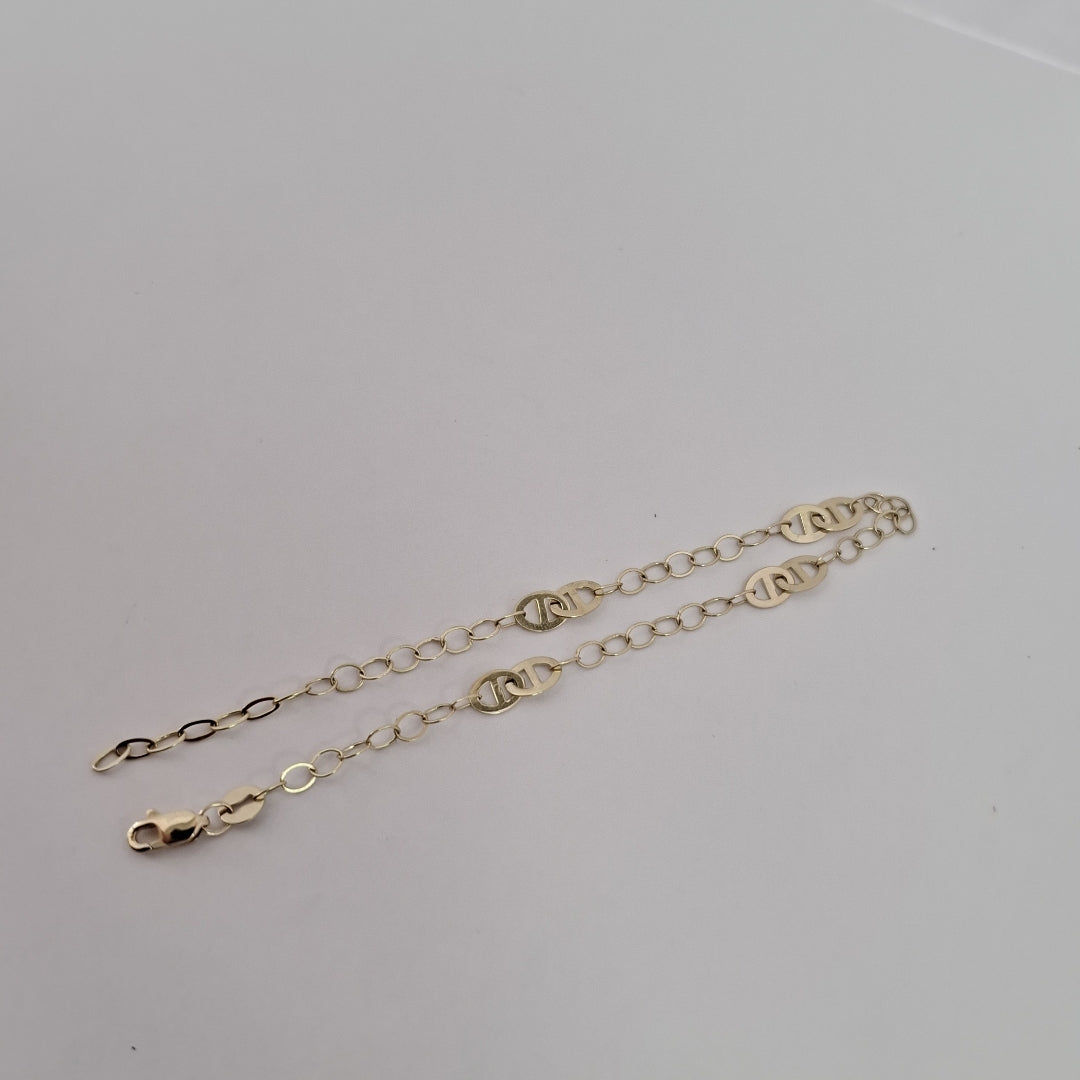 PULSERA ESPECIAL 14K 21 CM 1.9 GR (NUEVO)