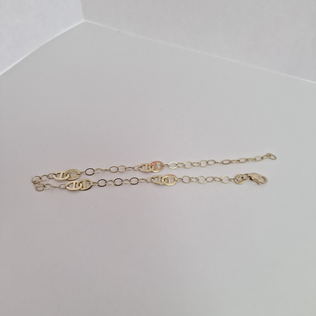 PULSERA ESPECIAL 14K 21 CM 1.9 GR (NUEVO)
