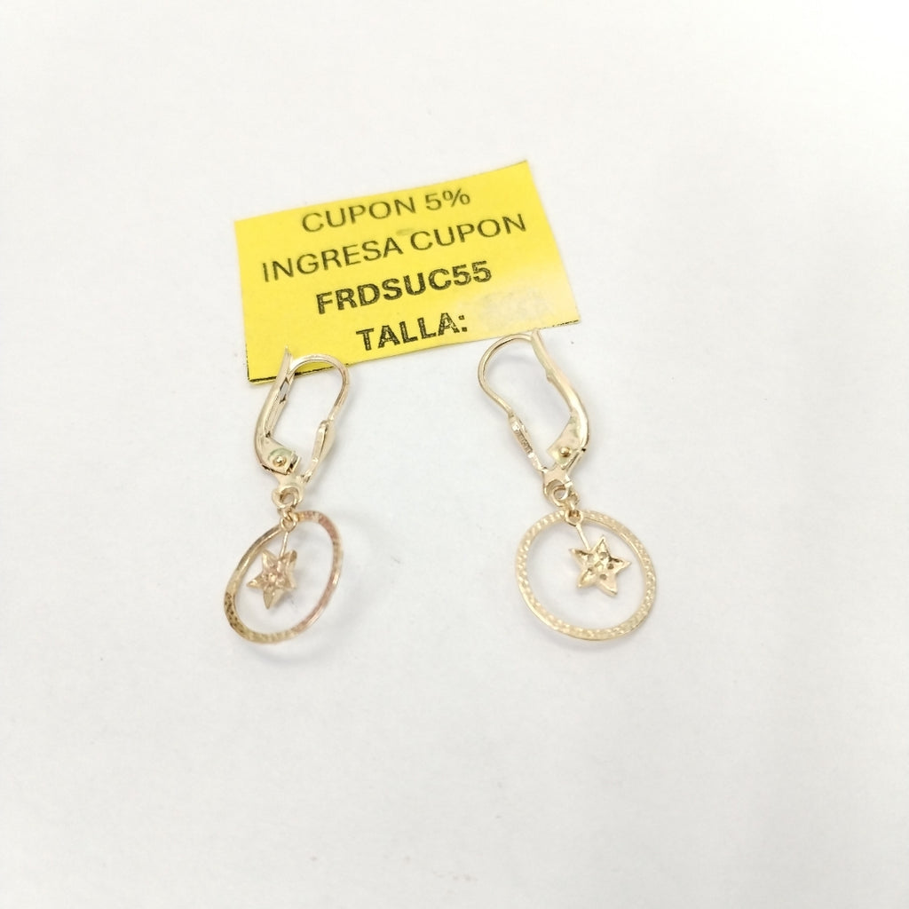 ARETES PAR ORO 14 K 1,60 GRMS (SEMINUEVO)